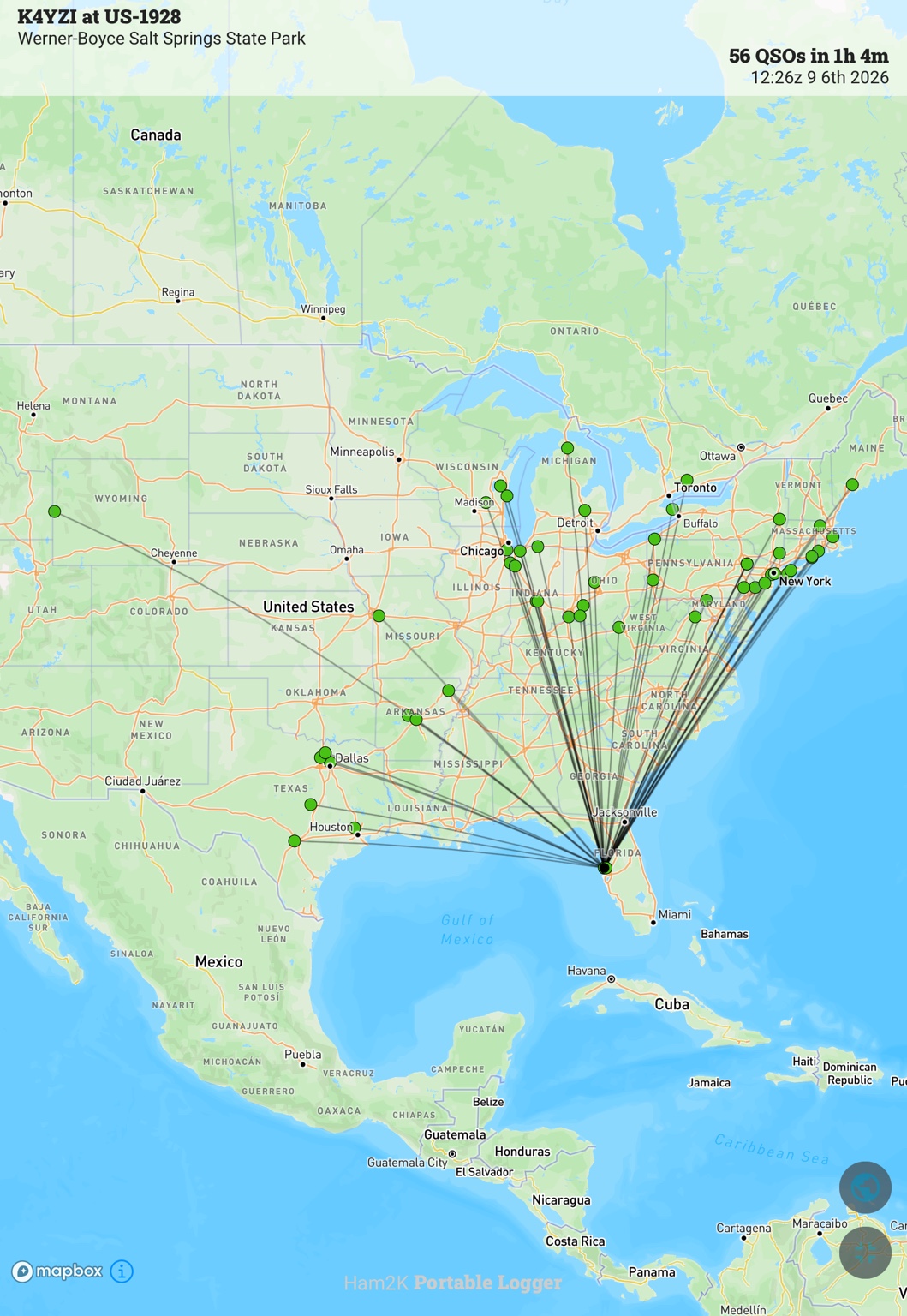 Activation contact map across the United States